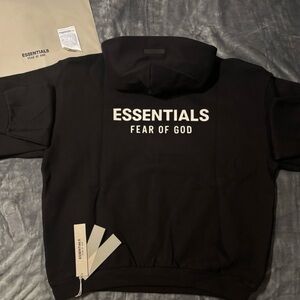 Fear of God Essentials Black Hoodie